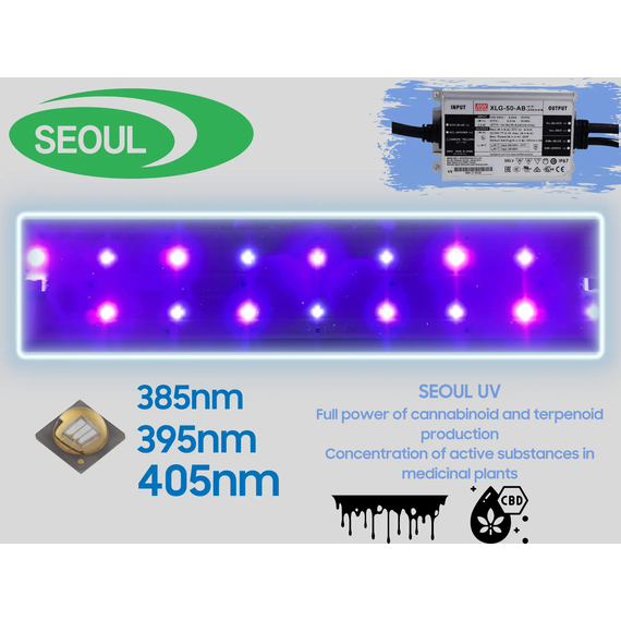 Бустер UV Seoul 385+395+405nm - 40 Watt, фото  от магазина Led-Board.ru